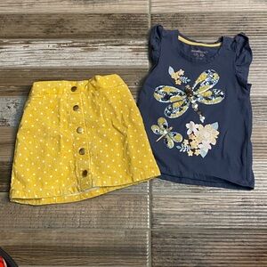 Shabby Chic skirt and Top